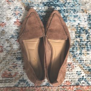 Tan Suede Flats